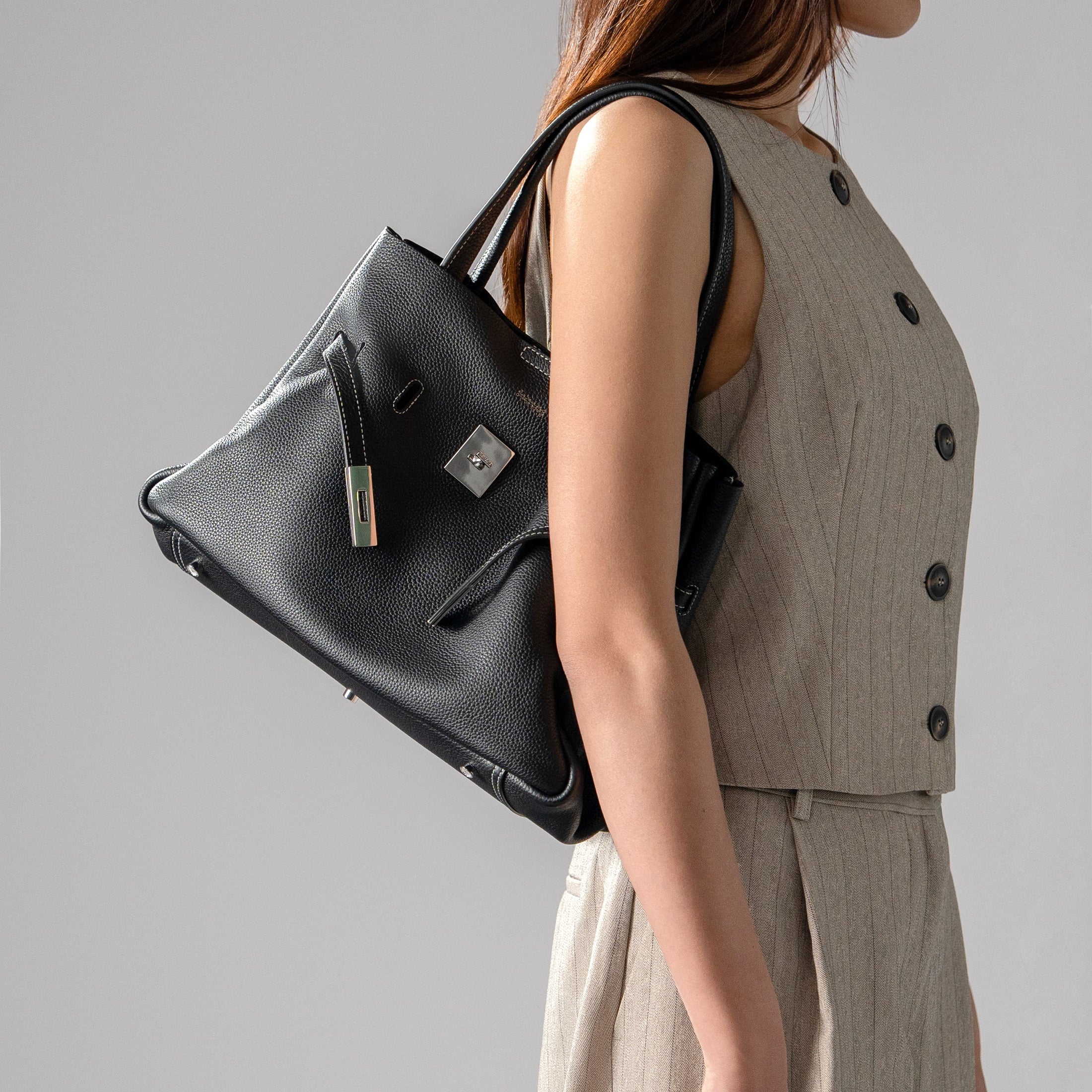 SAOIRSE Belt Soft Structural Shoulder Tote - Image 4