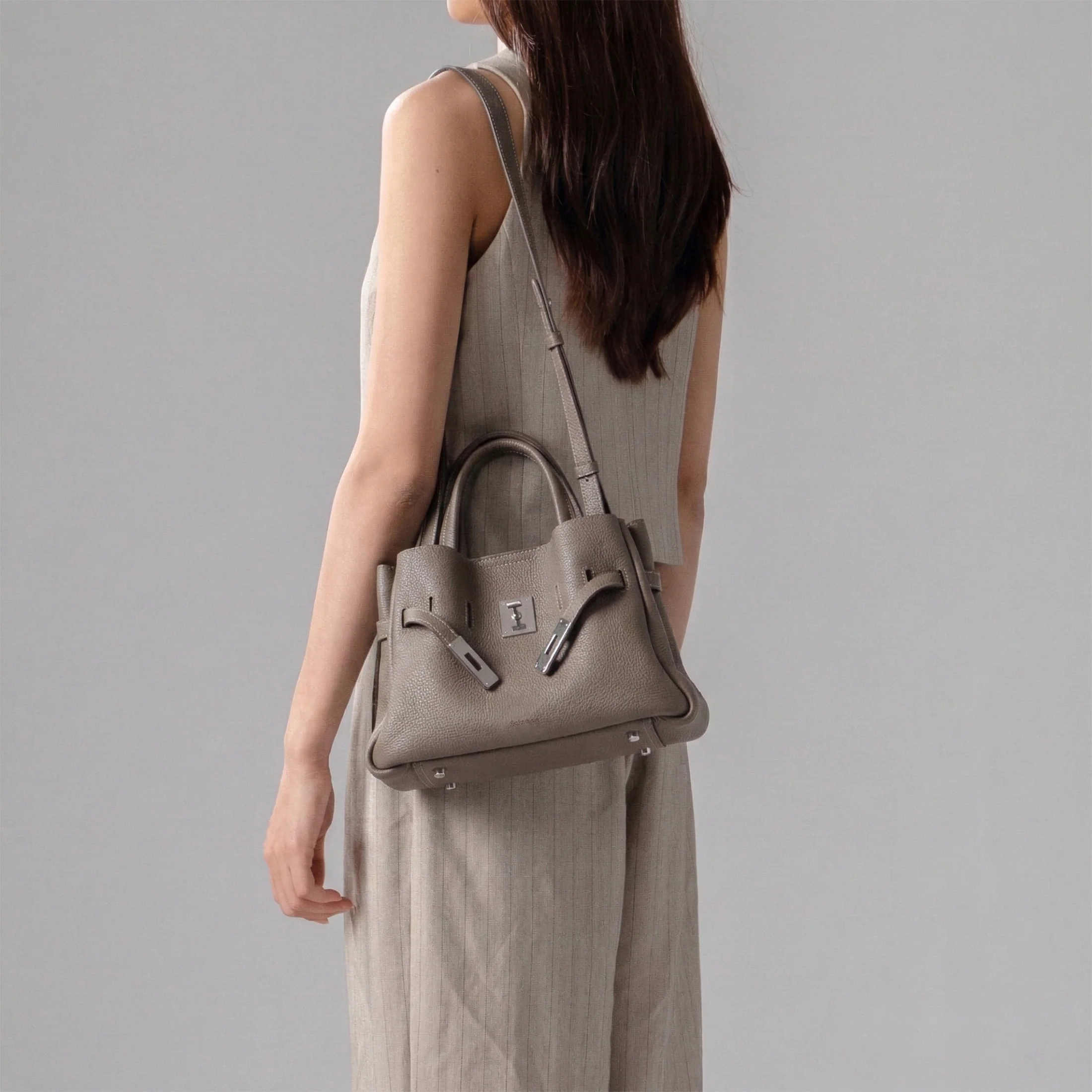 SAOIRSE Belt Soft Structural Shoulder Tote Small - Image 4