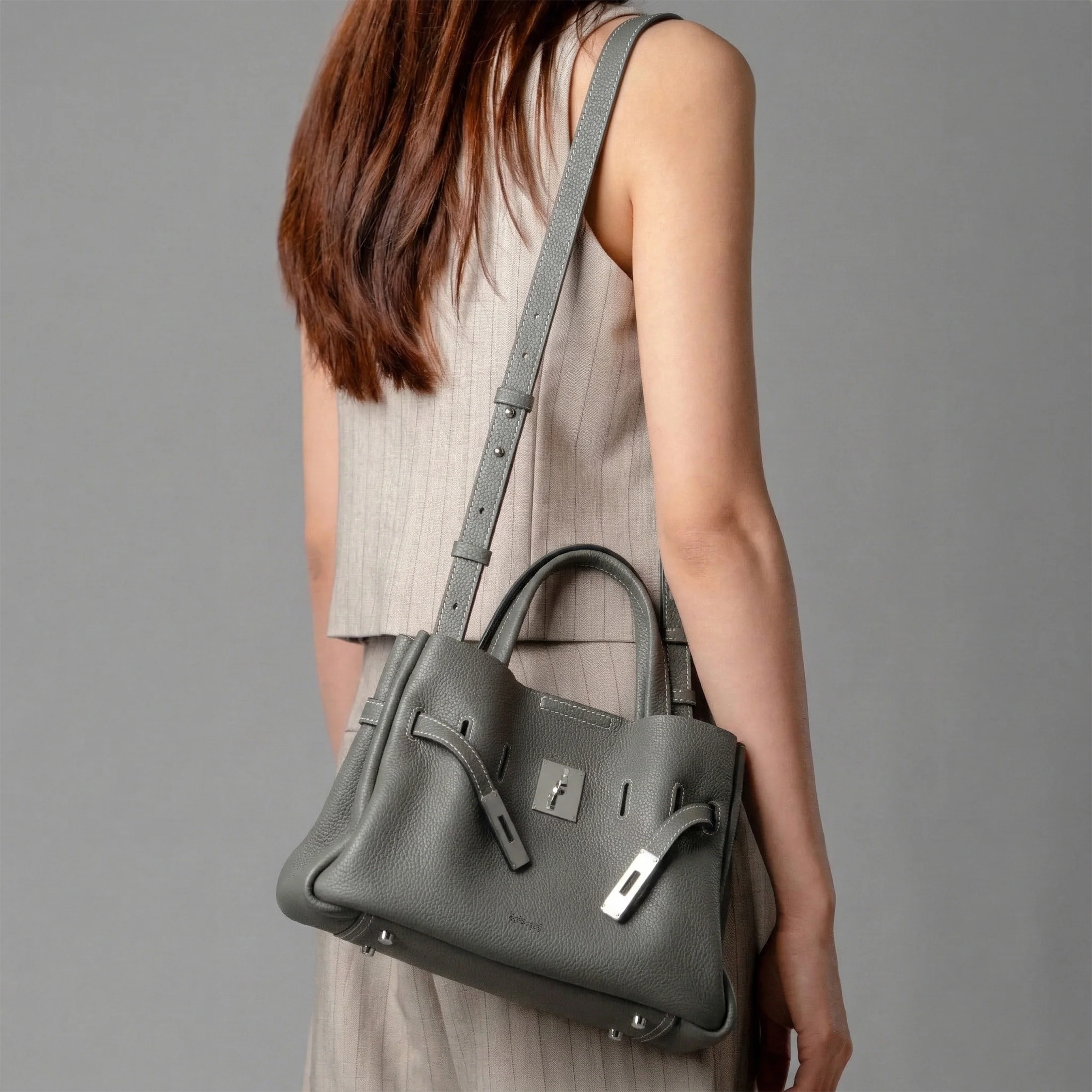 SAOIRSE Belt Soft Structural Shoulder Tote Small - Image 5