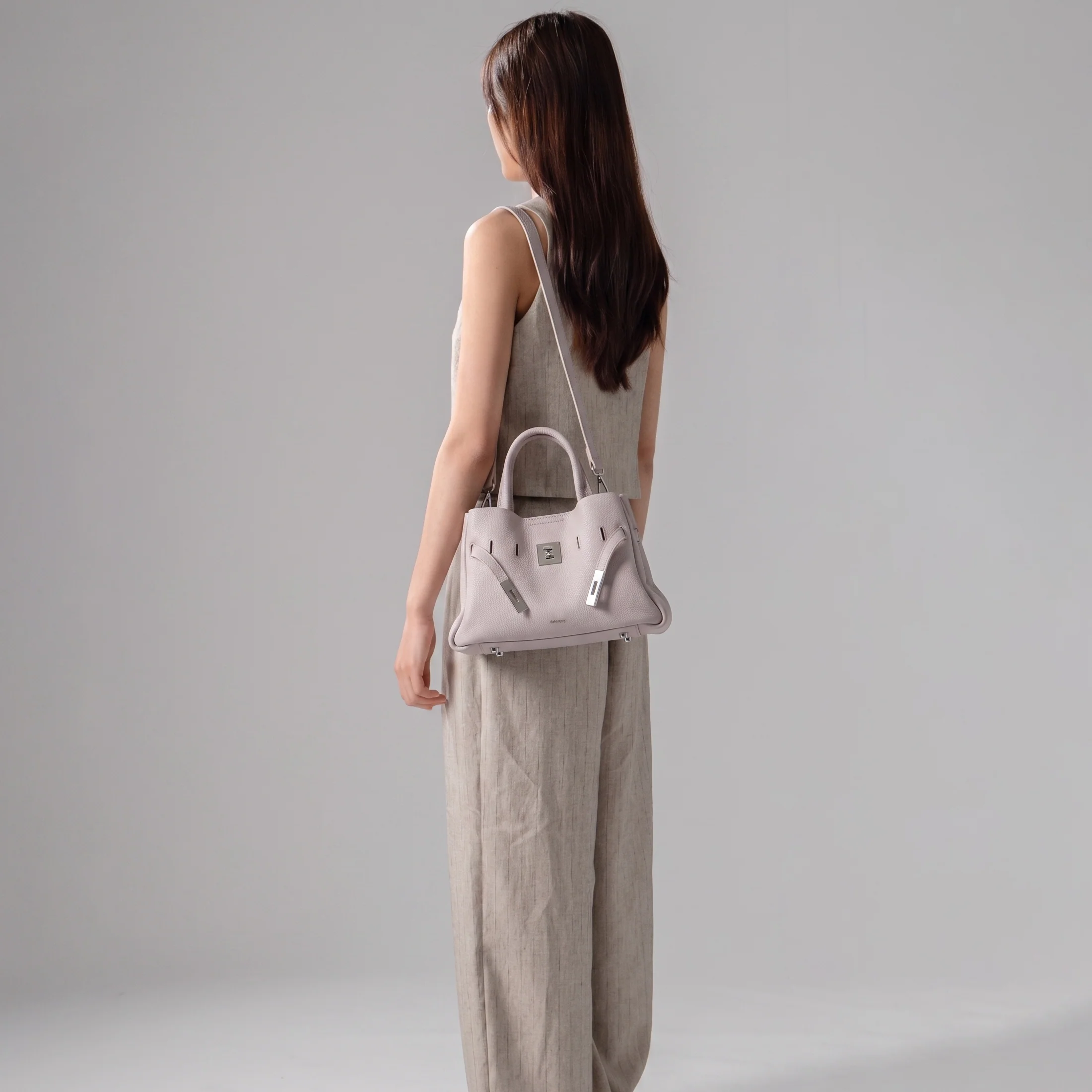 SAOIRSE Belt Soft Structural Shoulder Tote Small - Image 2